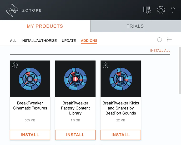 Izotope Product portal 